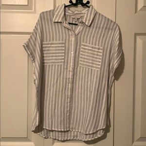 NWOT Lucky Brand Button Up Blouse